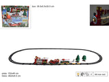 Trenino Natalizio con Luci e Musica  Set Pista 102x46 cm con Locomotiva