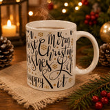 Tazza Natalizia 325 ml in Ceramica  Idea Regalo, Modello Casuale