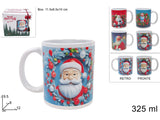 Tazzone Natalizio Babbo Natale 325 ml in Ceramica  Soggetto Casuale KM03B