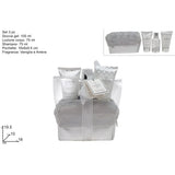 24021971 Confezione Regalo Beauty Silver 3 Pezzi Vaniglia e Ambra con Pochette