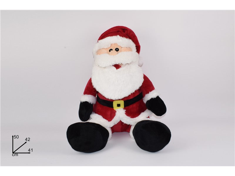 Babbo Natale Peluche 50 cm Morbido Decorativo