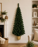 Albero di Natale da Parete 120 cm  Mezzo Albero Salvaspazio Verde