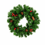 Ghirlanda Natalizia Fuoriporta Tonda 40 cm Verde  Corona di Natale da Appendere