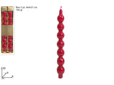 FA20469-7A/RED Candele Decorative a Palline Rosse 30 cm  Set 2 Pezzi 150 g