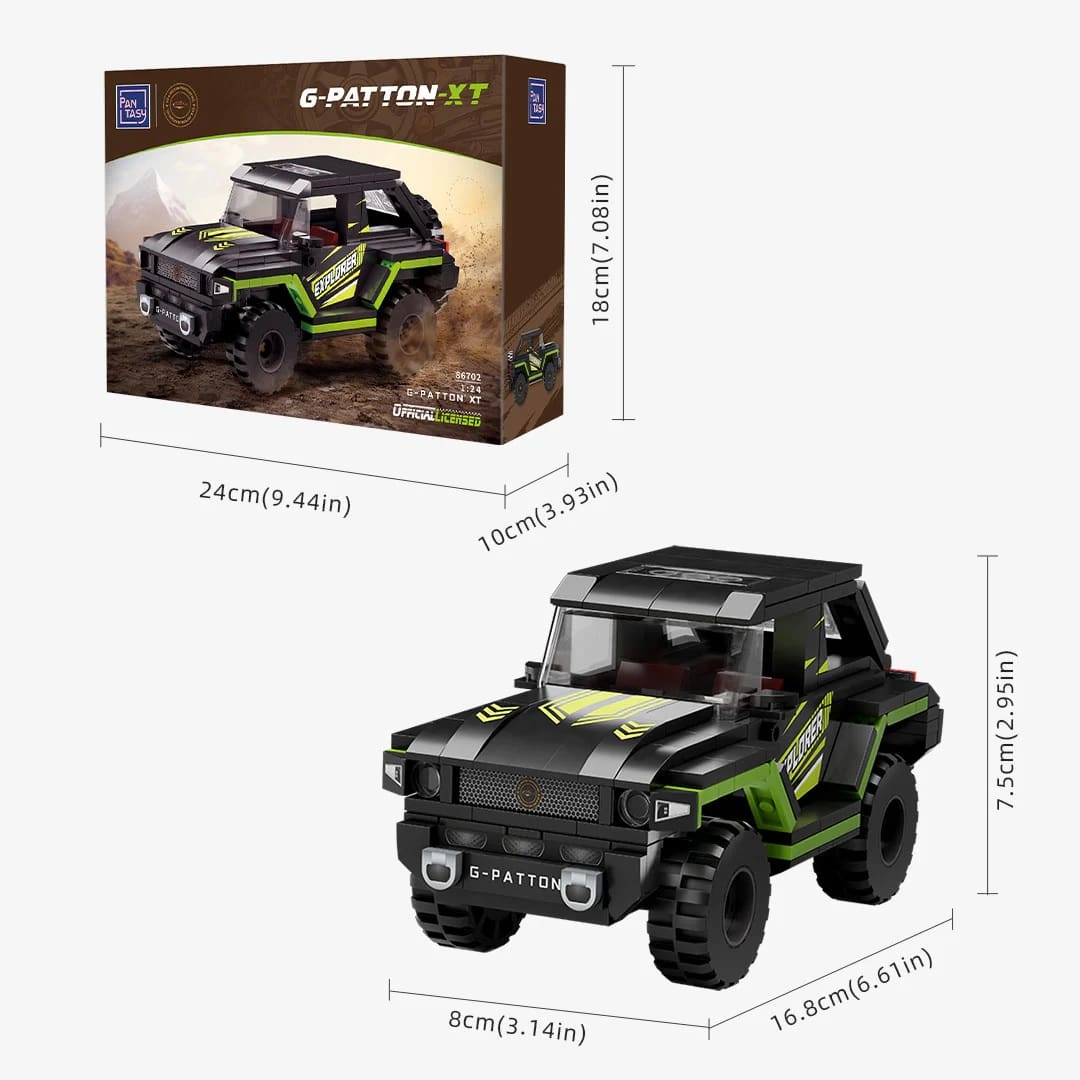 PANTASY set di mattoncini collezione1:24 G-PATTON XT Fuoristrada da Costruire