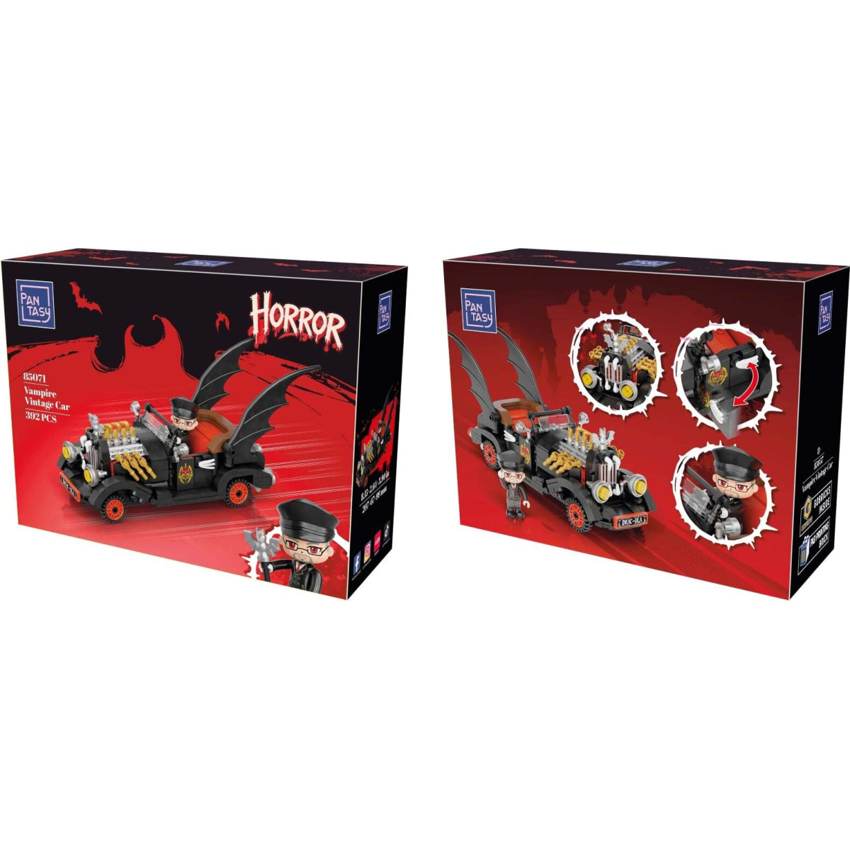 85071 Pantasy Set di Mattoncini Retro Auto Vintage del Vampiro