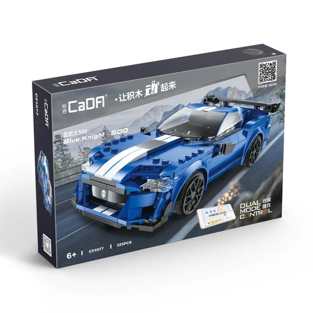 DBLC51077W Cada Blue Knight - Auto Sportiva RC Scala 1:20 Costruzioni 325 Pezzi