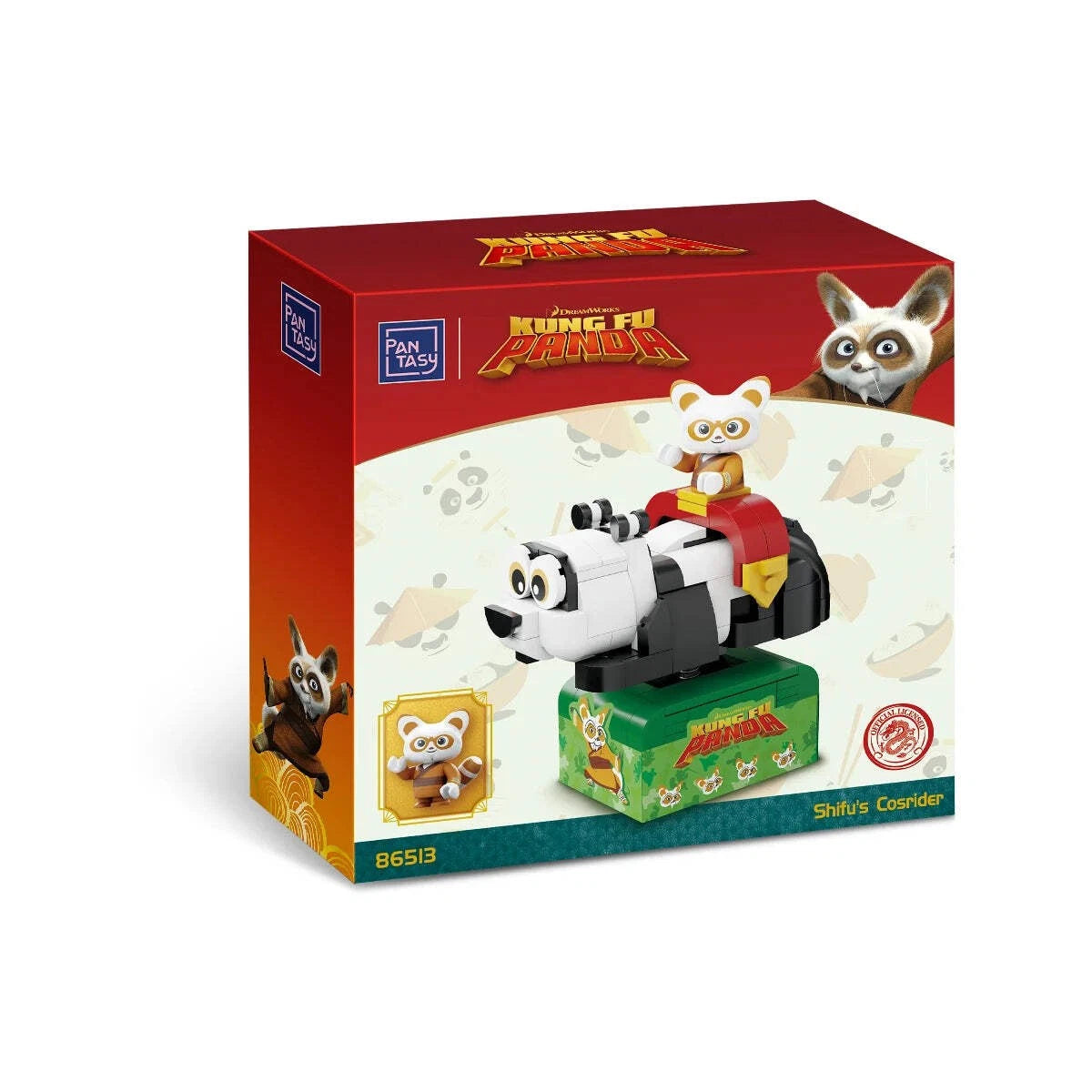 86513 PANTASY set di mattoncini collezione Kung Fu Panda : SHIFU on SkateKart