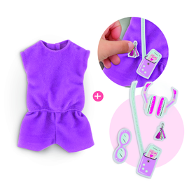Ma Cheries - Combishort Violet à Personnaliser - DERNIERS PIÈCES
