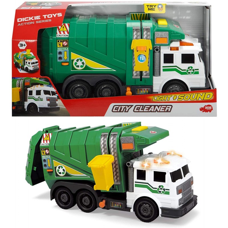 203308378 Dickie toys City Heroes Camion Ecologia cm. 39,luci e suoni