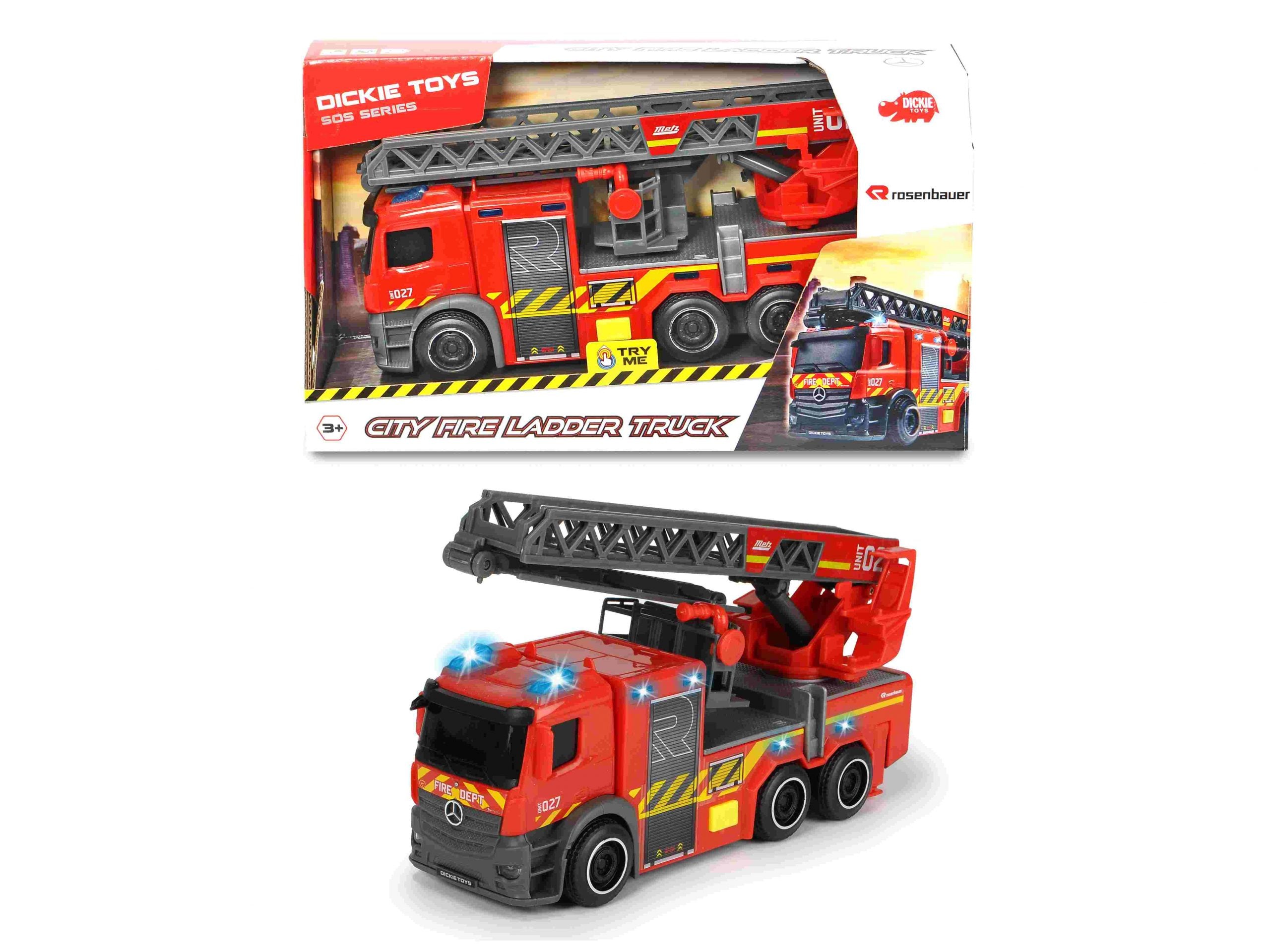 203716017038 Dickie toys Scania Fire Rescue cm. 35 Rosenbauer, luci e suoni