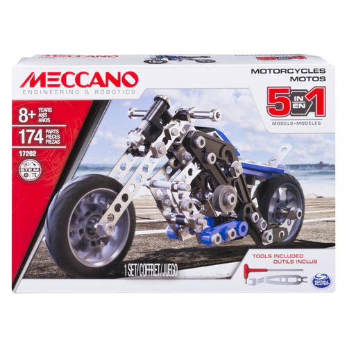 6036044 - Meccano . Set 5 in 1 Modelli Motocicletta