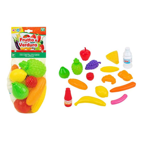 41628 Globo - Playset Frutta e  verdura - 16pezzi in rete