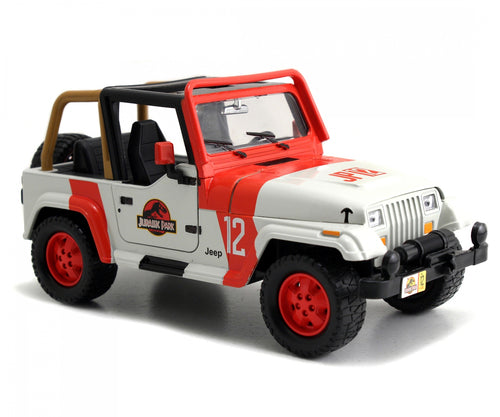 253253005 - JADA - Jurassic Park Jeep Wrangler in scala 1:24 die-cast
