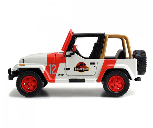 253253005 - JADA - Jurassic Park Jeep Wrangler in scala 1:24 die-cast
