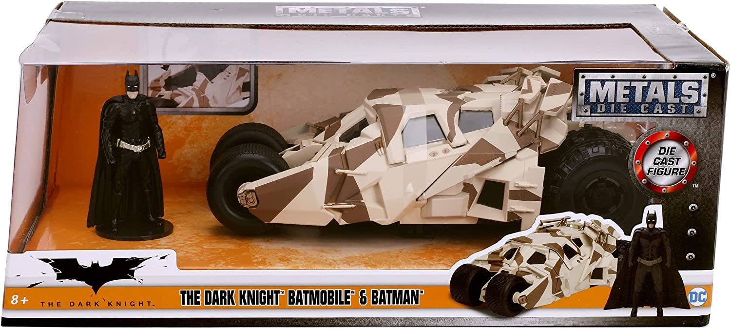 253215006 - JADA - Batman Tumbler Batmobile Camo 1:24 con personaggio Batman